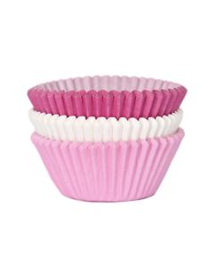 House of Marie Baking Cups Assorti Roze -75st-