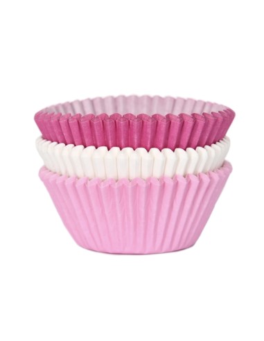 House of Marie Baking Cups Assorti Roze -72st-