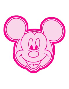 3D Uitsteker op Maat: Mouse Hoofd met Stempel