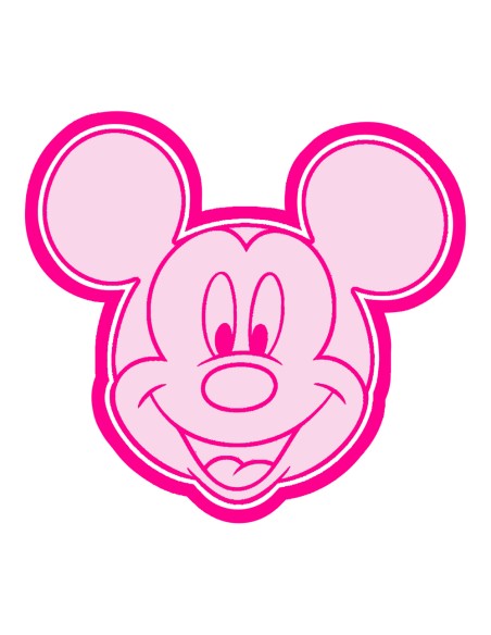 3D Uitsteker op Maat: Mouse Hoofd met Stempel