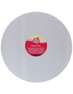 FunCakes Cake Drum Rond -32,5cm- Wit 20mm