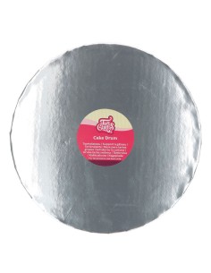 FunCakes Cake Drum Rond -35cm- Zilver 20mm