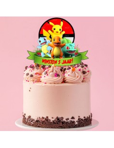 Full Colour Taarttopper op Maat: Pokémon 3 2