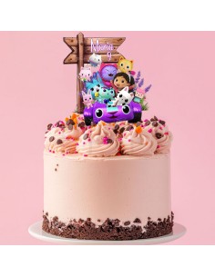 Full Colour Taarttopper op Maat: Gabby's Dollhouse 5 2