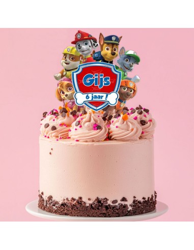 Full Colour Taarttopper op Maat: Paw Patrol 1