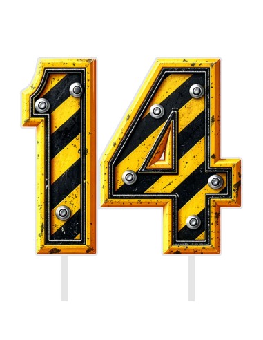 Full Colour Taarttopper op Maat: Constructie - Cijfer Dubbel