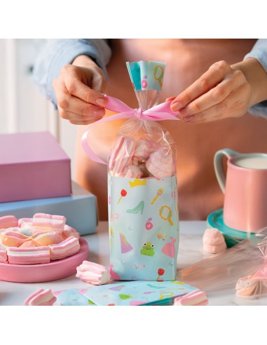 Decora Traktatiezakjes Blokbodem Feest -10st-