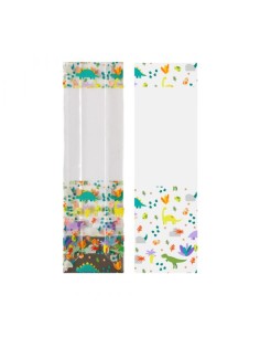 Decora Traktatiezakjes Blokbodem Dino -10st-