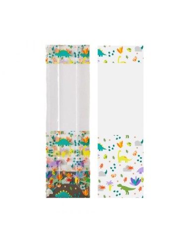 Decora Traktatiezakjes Blokbodem Dino -10st-