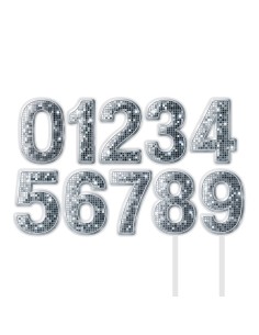 Full Colour Taarttopper op Maat: Disco - Cijfers Dubbel 2