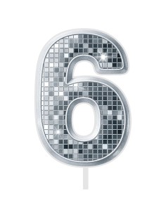 Full Colour Taarttopper op Maat: Disco - Cijfer Enkel