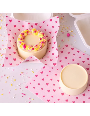 Simply Making Bento Box Vellen Roze Hartjes 25x25 -50st-