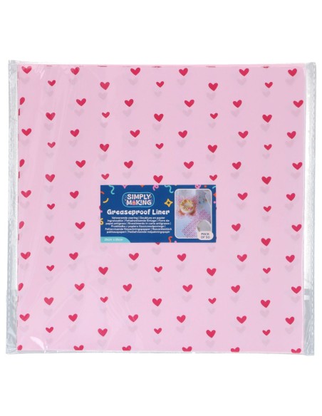 Simply Making Bento Box Vellen Roze Hartjes 25x25 -50st-