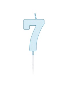 Kaars Pastelblauw - Nummer 7