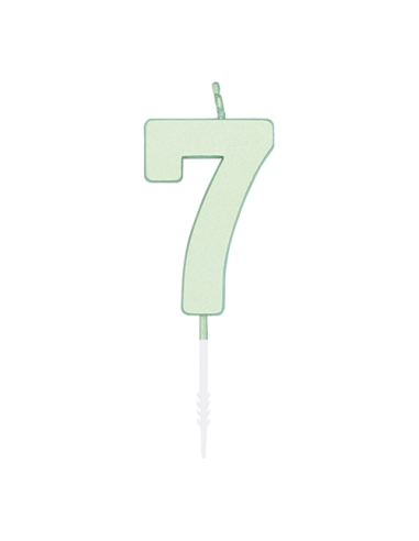 Metallic Kaars Mint - Nummer 7