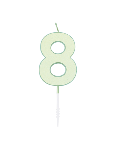 Metallic Kaars Mint - Nummer 8