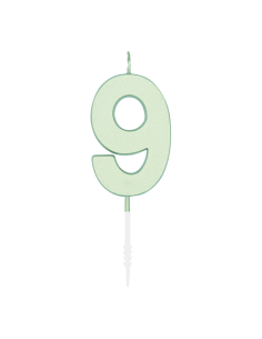 Metallic Kaars Mint - Nummer 9