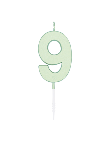 Metallic Kaars Mint - Nummer 9