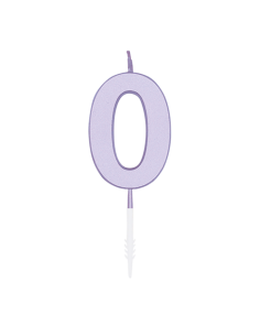 Metallic Kaars Lila - Nummer 0
