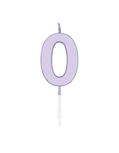 Metallic Kaars Lila - Nummer 0