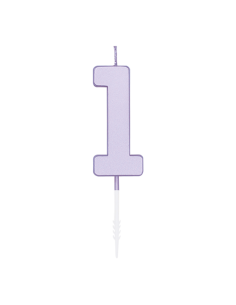 Metallic Kaars Lila - Nummer 1