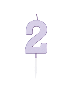 Metallic Kaars Lila - Nummer 2