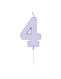 Metallic Kaars Lila - Nummer 4