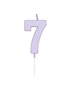 Metallic Kaars Lila - Nummer 7