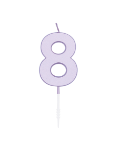 Metallic Kaars Lila - Nummer 8