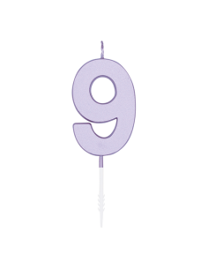 Metallic Kaars Lila - Nummer 9