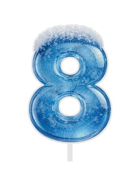 Full Colour Taarttopper op Maat: Frozen - Cijfer Enkel