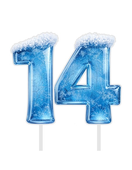 Full Colour Taarttopper op Maat: Frozen - Cijfers Dubbel