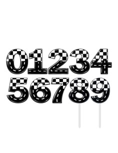 Full Colour Taarttopper op Maat: Racen - Cijfer Enkel 2
