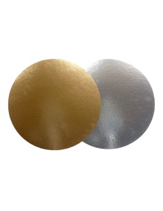 FunCakes Taartkartons Zilver/Goud Rond 20cm -100st-