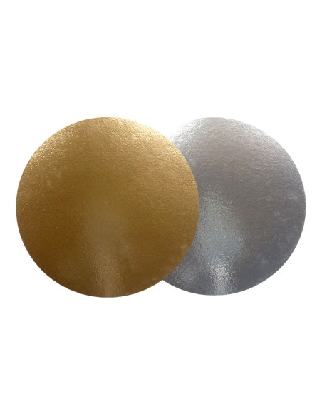 FunCakes Taartkartons Zilver/Goud Rond 30cm -100st-