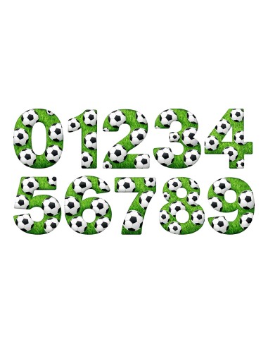 Full Colour Taarttopper op Maat: VoetbalGroen Cijfers Dubbel