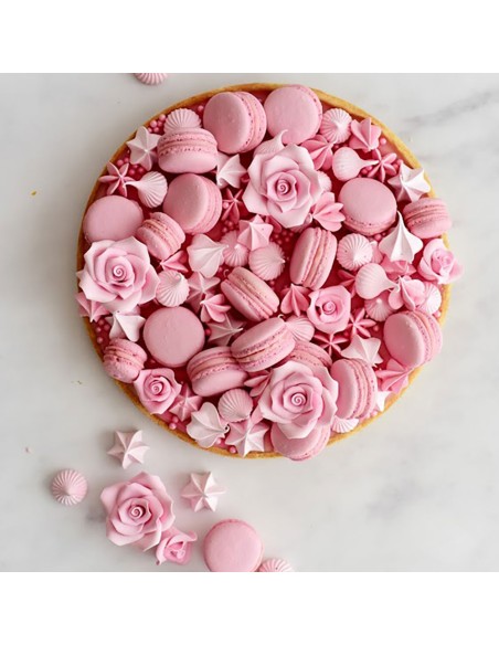 Decora Suikerbloemen Rozen Roze Medium -8st-