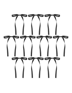 CakeDeco Taarttopper Strikjes Zwart -10st- 2