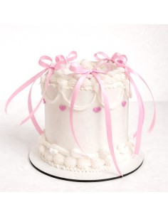 CakeDeco Taarttopper Strikjes Roze -10st-