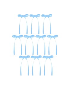 CakeDeco Taarttopper Strikjes Blauw -10st- 2