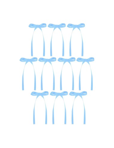 CakeDeco Taarttopper Strikjes Blauw -10st-