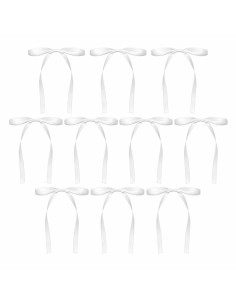 CakeDeco Taarttopper Strikjes Wit -10st- 2