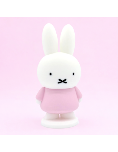 3D Taarttopper op Maat: Konijn Wit-Roze