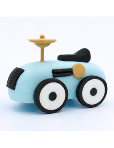 3D Taarttopper op Maat: Retro Loopauto