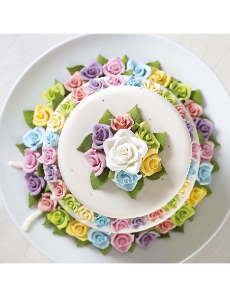 Decora Suikerbloemen Rozen Roze Small -8st- 