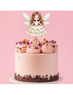 Full Colour Taarttopper op Maat: Elfje Beige 2