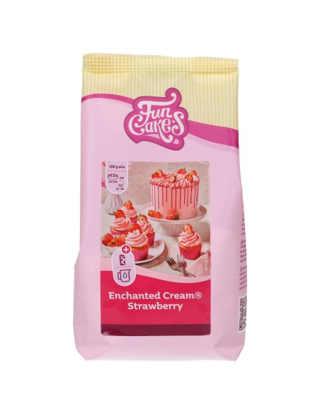 FunCakes Mix voor Enchanted Cream Aardbei -450gr-