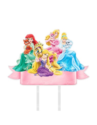 Full Colour Taarttopper op Maat: Prinsessen 1