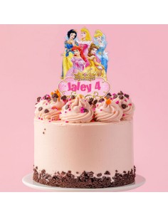Full Colour Taarttopper op Maat: Prinsessen 4 2