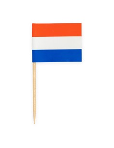 Cupcake Toppers Vlag Nederland -50st-